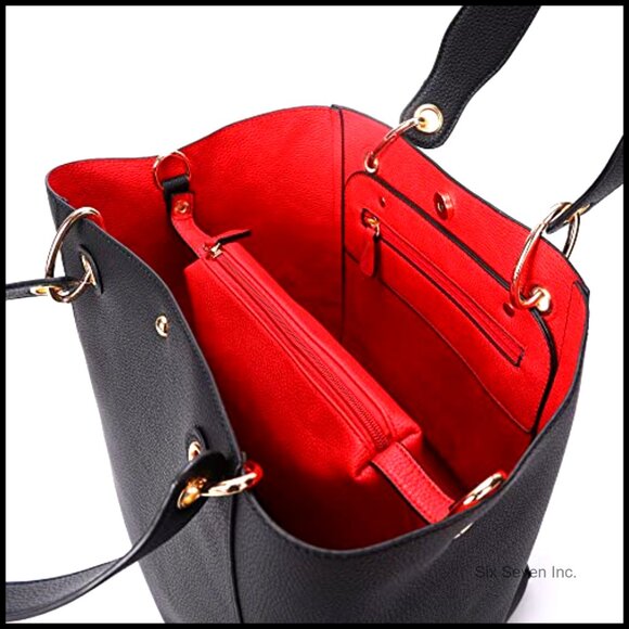 Large Work Tote Bag Waterproof Vegan Leather Crossbody Purse Travel Handbag